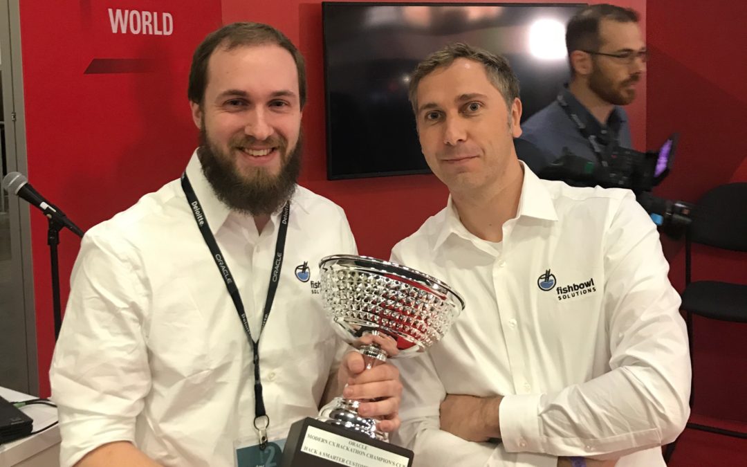 The Fishbowl Team Wins the 2017 Modern CX Hackathon at Oracle Openworld