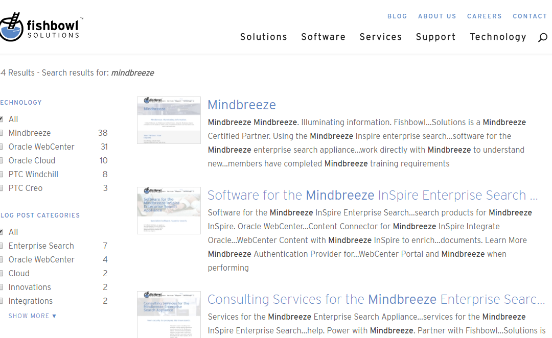 How We Integrated this Website with the Mindbreeze InSpire Enterprise Search Appliance