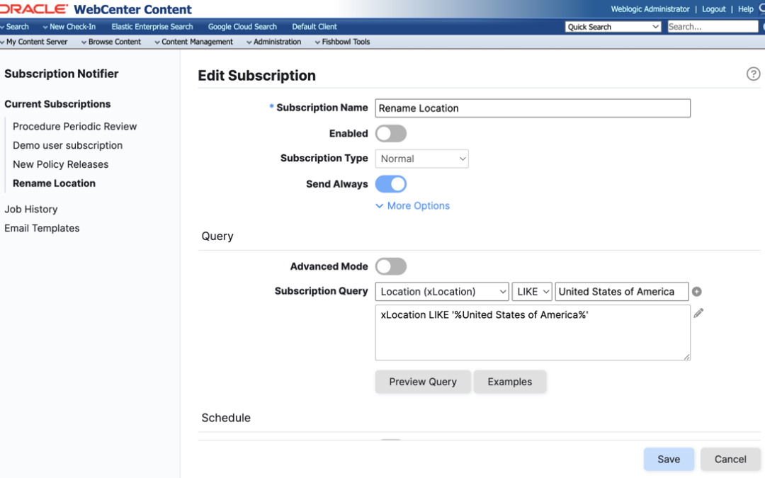 Use Fishbowl’s Subscription Notifier to make Bulk Changes to Metadata in Oracle WebCenter Content