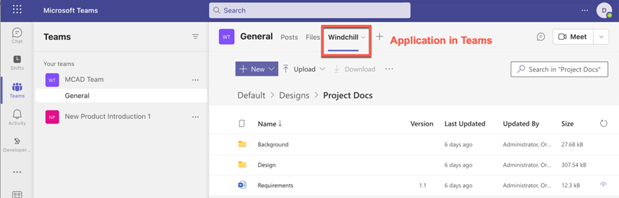 windchill in teams